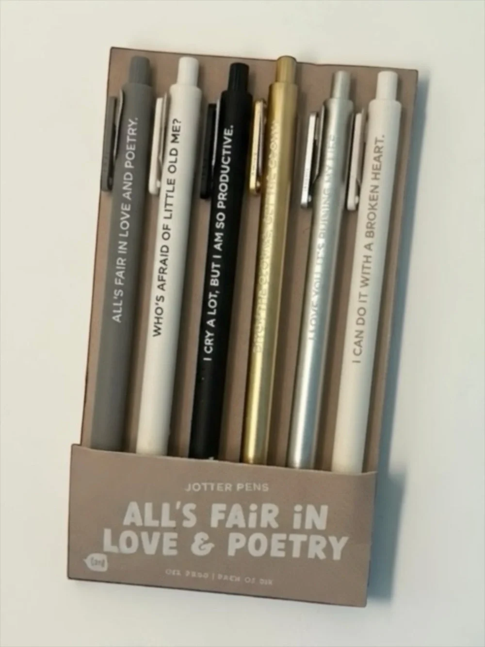 Taylor Swift TTPD Gel Pen Set Tortured Poets Department Stationery NWT